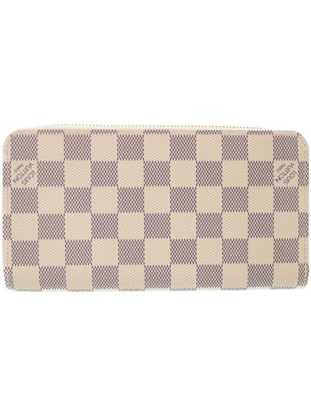 Louis Vuitton Damier White Zippy Long Zipper Round Wallet Azur - Picture 1 of 5